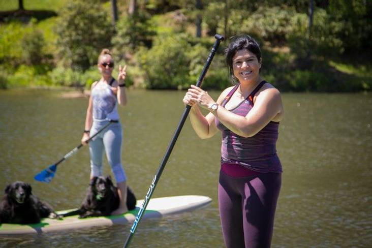 female-owned skyterra wellness retreat SUP